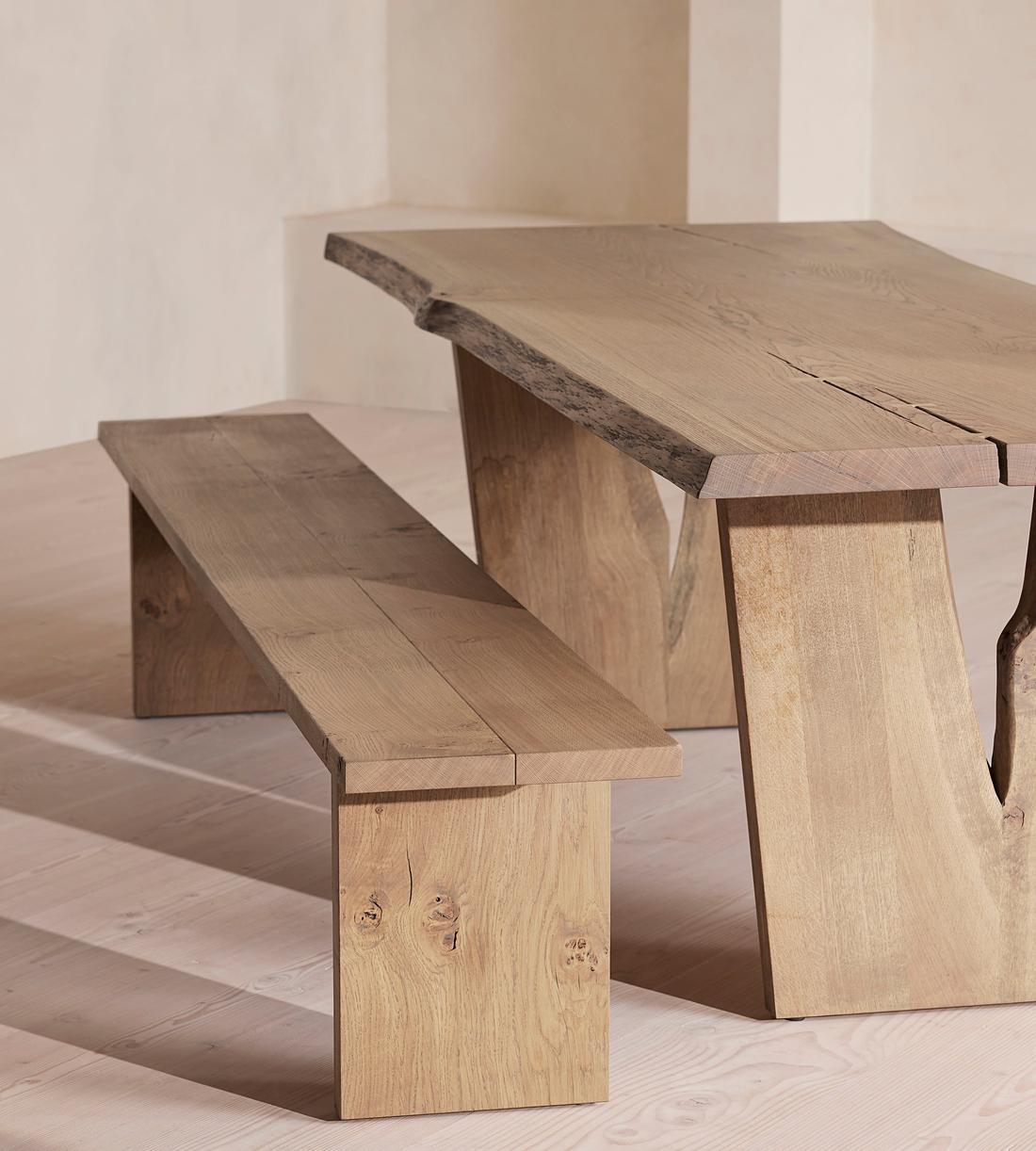 Calne Dining Table - Aged Oak - 240cm - Images - Image 7