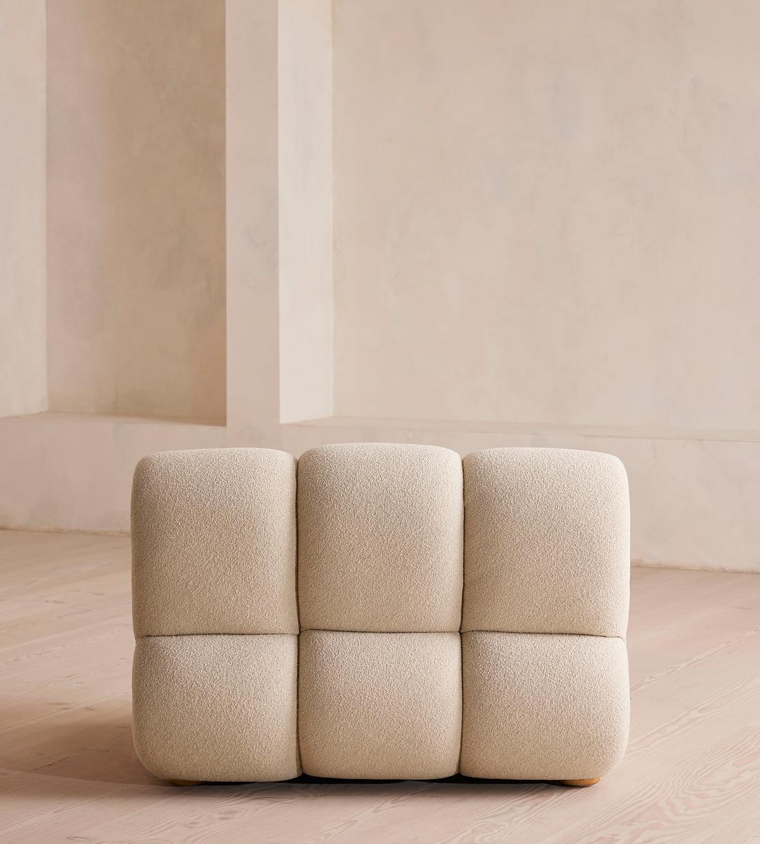 Noelle Sectional Sofa - Straight Module - Boucle Natural - US - Image 5
