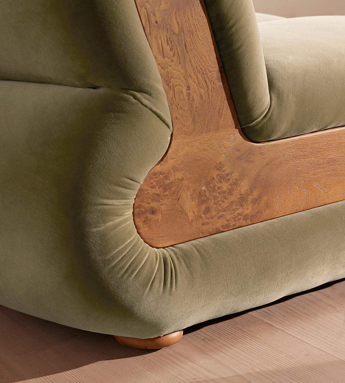 Noelle Modular Sofa - Straight Module - Velvet Lichen - Image 5
