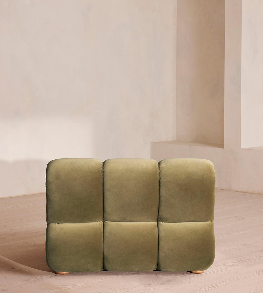 Noelle Sectional Sofa - Straight Module - Velvet Lichen - US - Image 4