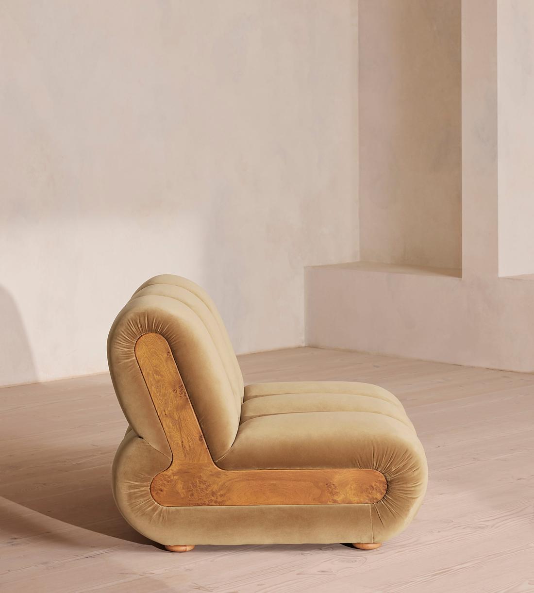 Noelle Modular Sofa - Straight Module - Velvet Camel - Image 3
