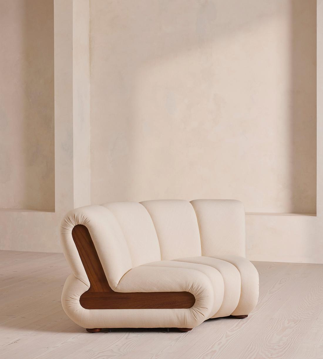 Noelle Outdoor Sectional Curved Armchair - Off White - US - Listing - Image 4