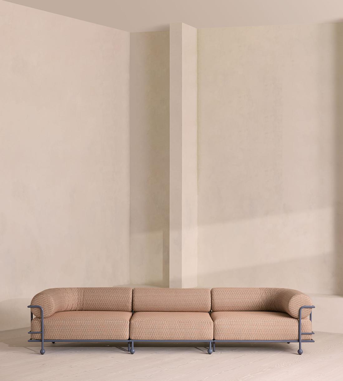 Gaspard 4 Seater Outdoor Sofa - Pierre Frey - Cassis - Listing - Image 1