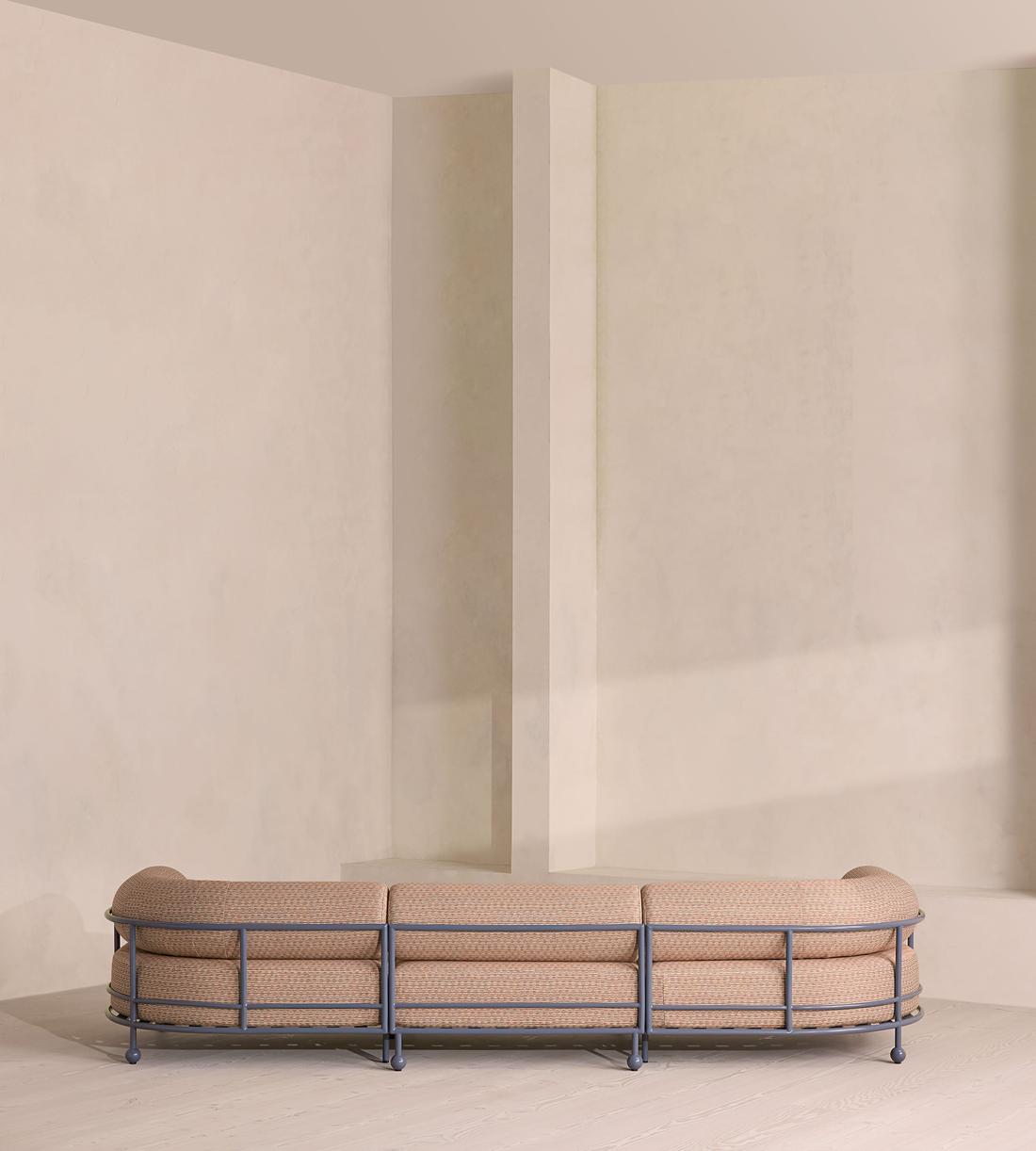 Gaspard 4 Seater Outdoor Sofa - Pierre Frey - Cassis - Images - Image 4