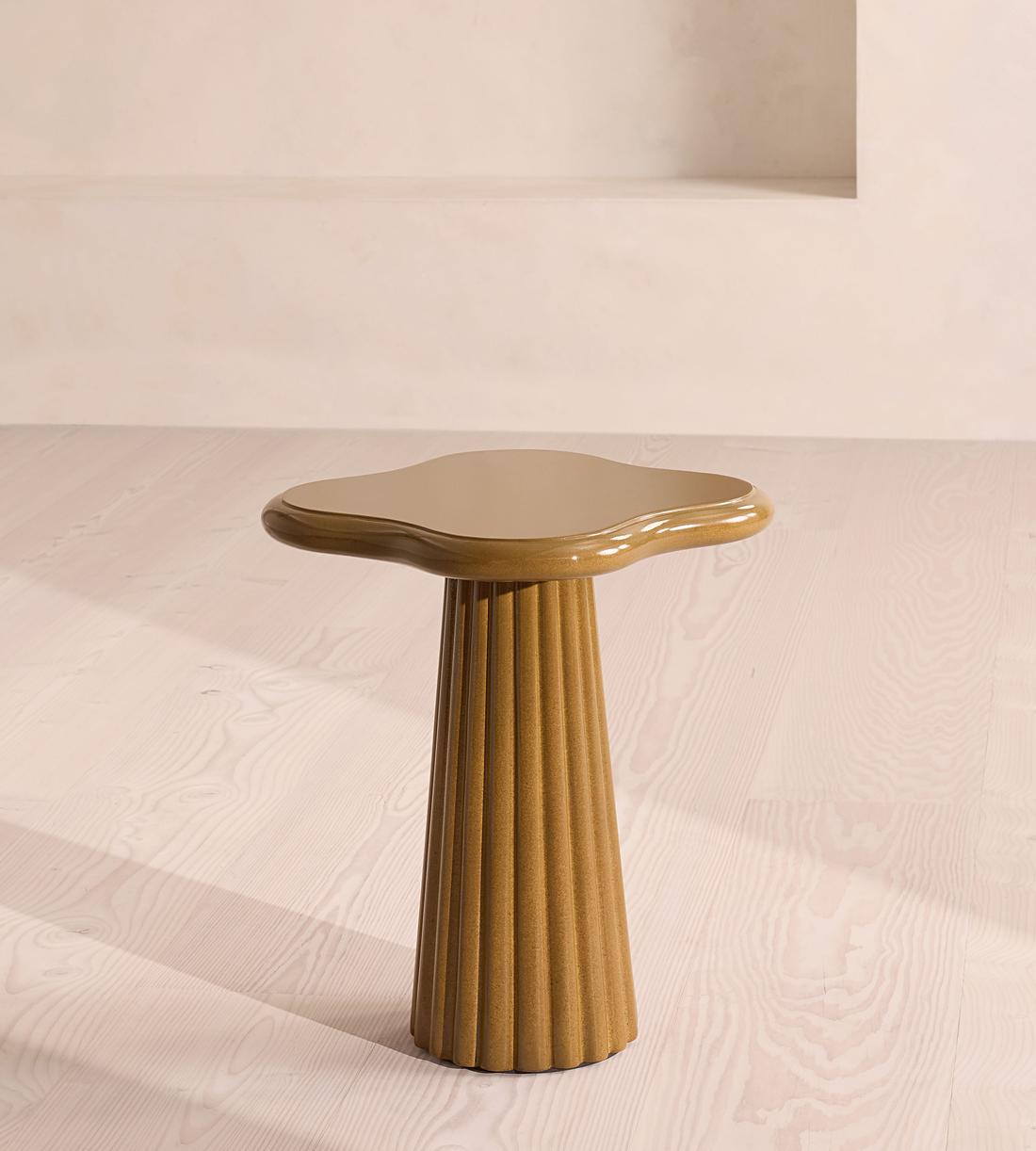 Dayton Outdoor Side Table - Concrete - Ochre - Listing - Image 3