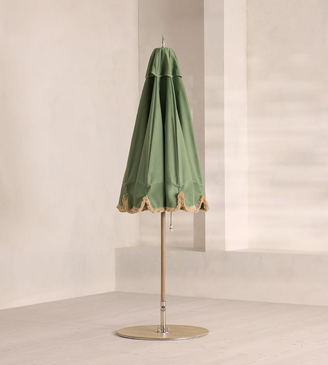 Tuuci Outdoor Parasol - Octagon 2.25m Fringed Sage - Roman Valance - Listing - Image 4