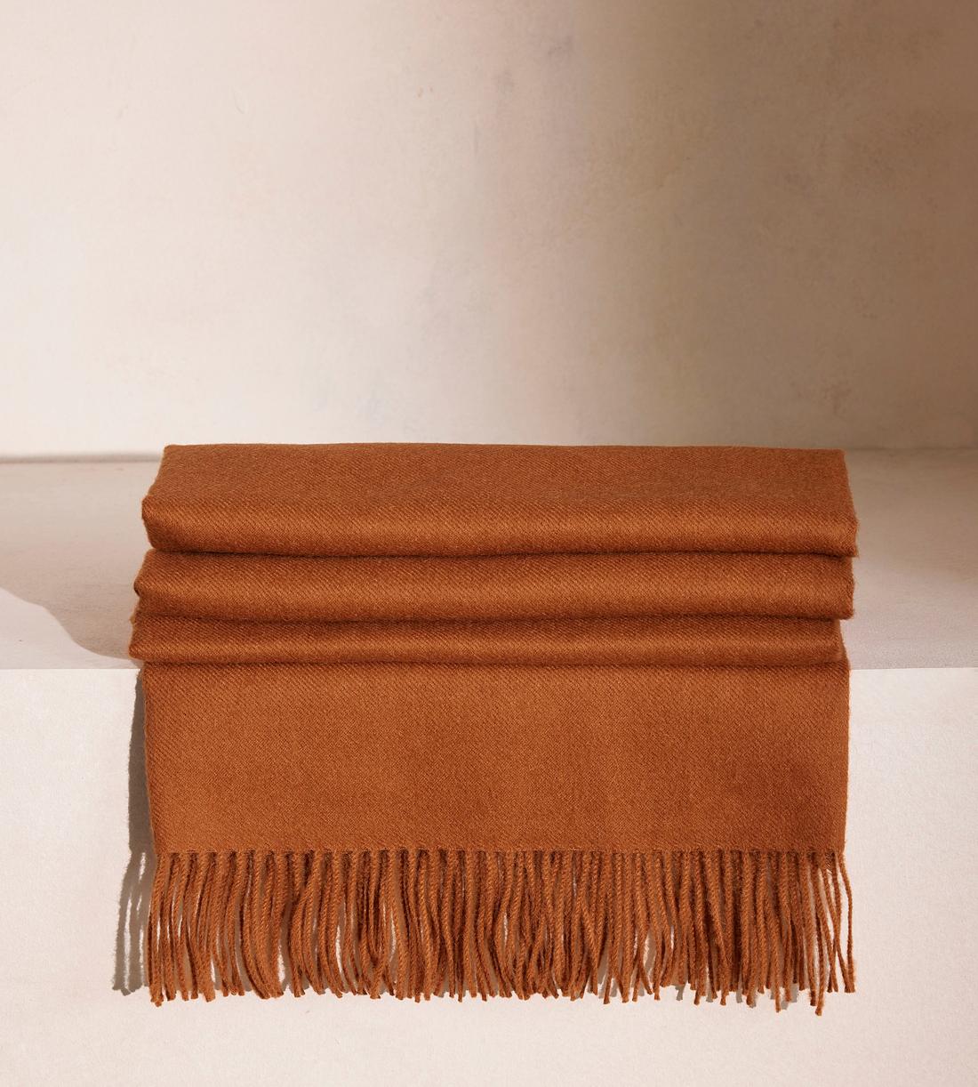 Maria Alpaca Throw - Burnt Orange - Listing - Image 1