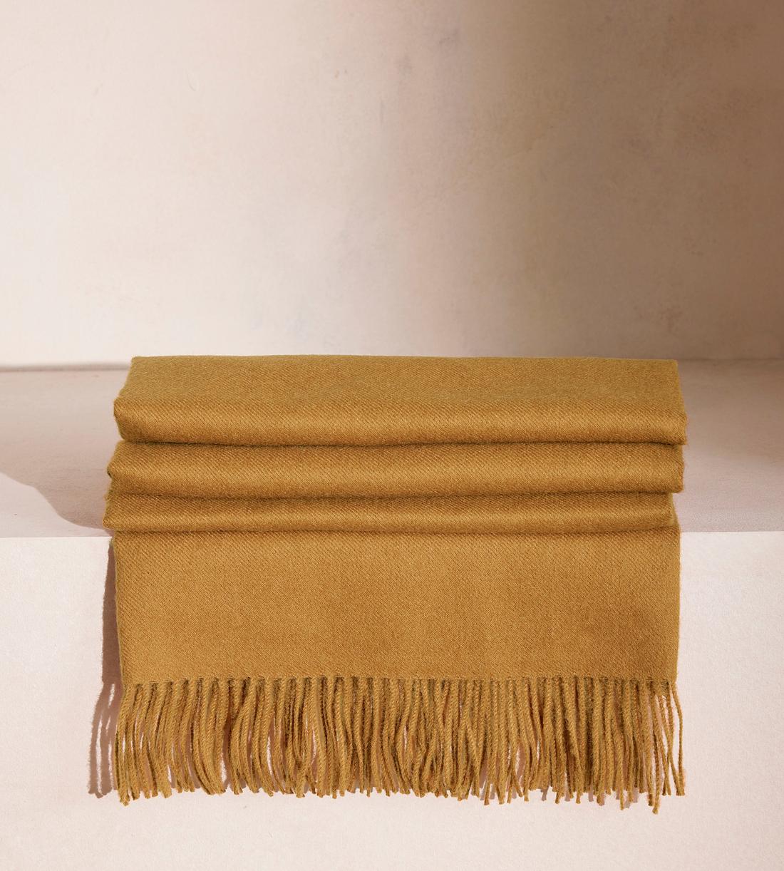 Maria Alpaca Throw - Ochre - Listing - Image 1