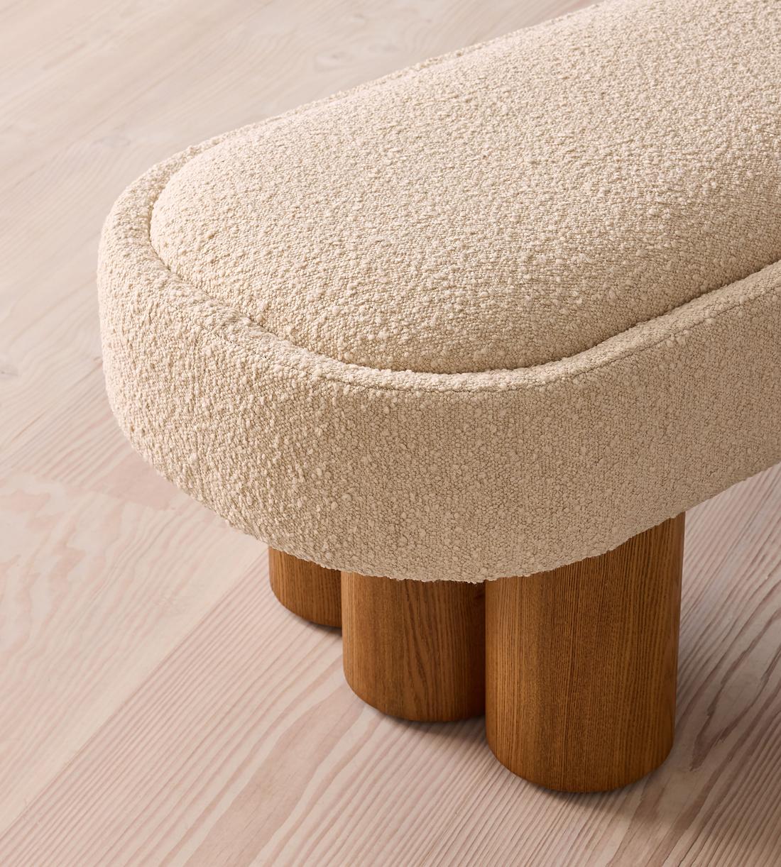 Nieve Bench - Boucle Sand - Images - Image 5