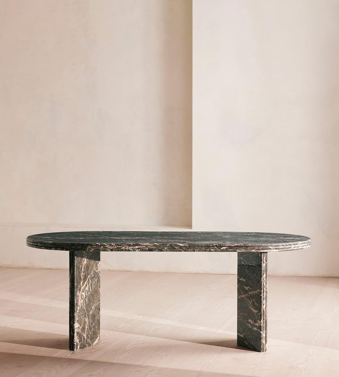 Rosaline Dining Table - Griseo Rosa Marble - Listing - Image 1