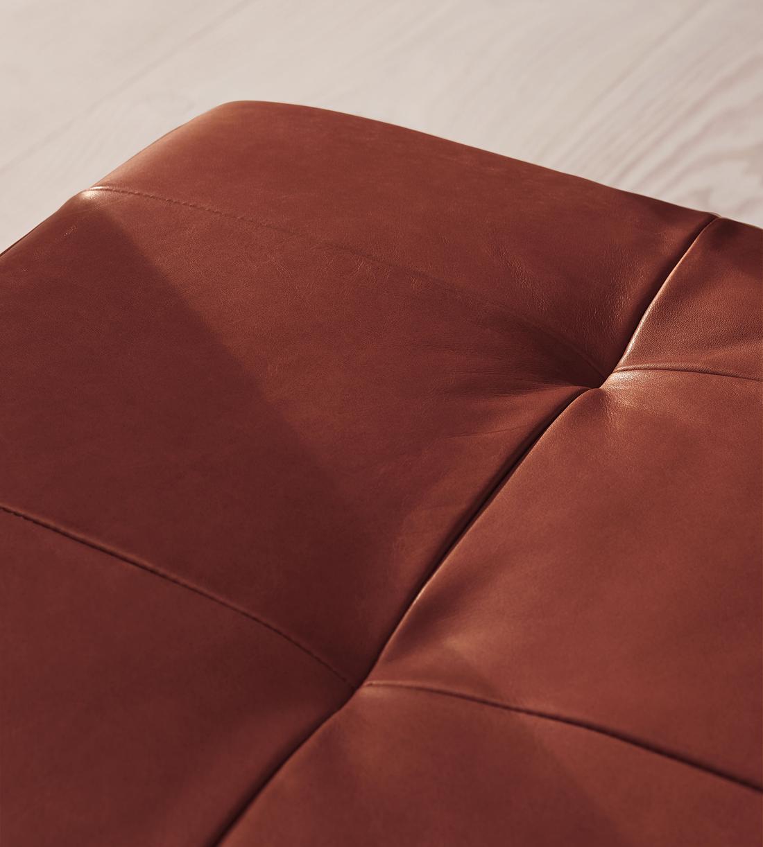 Theodore Bench - Leather - Sangria - Images - Image 4