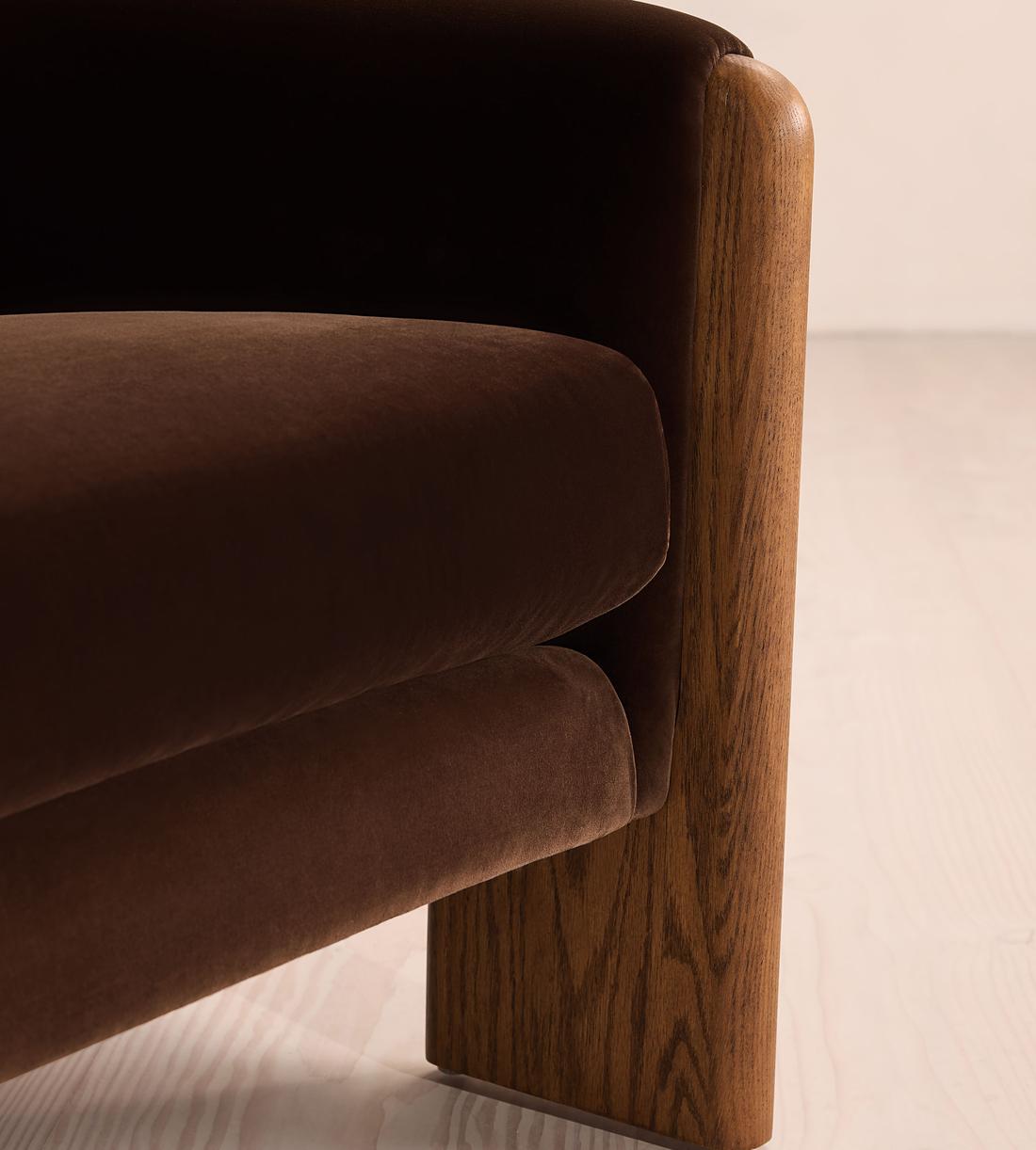 Winnie Armchair - Velvet - Chocolate - Images - Image 5