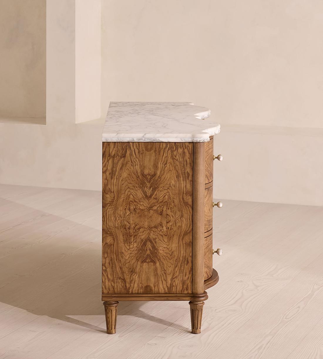 Valerie Six Drawer Dresser - Arabescato Corchia Marble - Images - Image 4