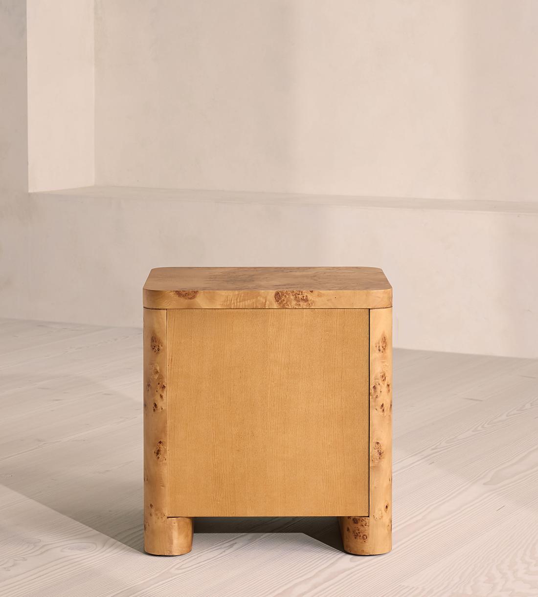Warwick Bedside Table - Mappa Burl - Images - Image 7