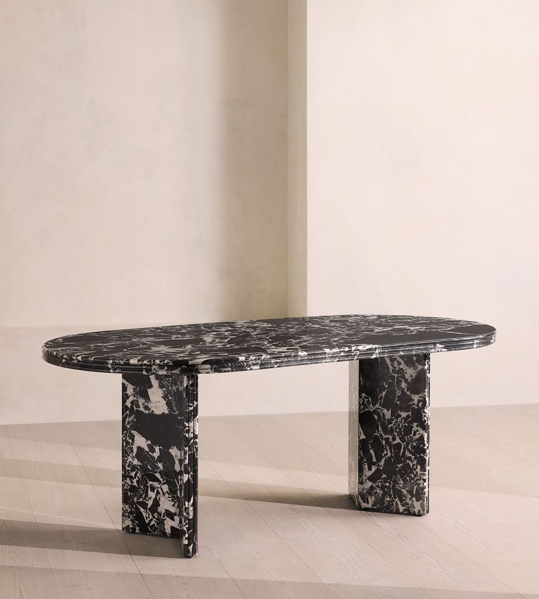 Rosaline Dining Table - Noir Grande Marble - Listing - Image 3