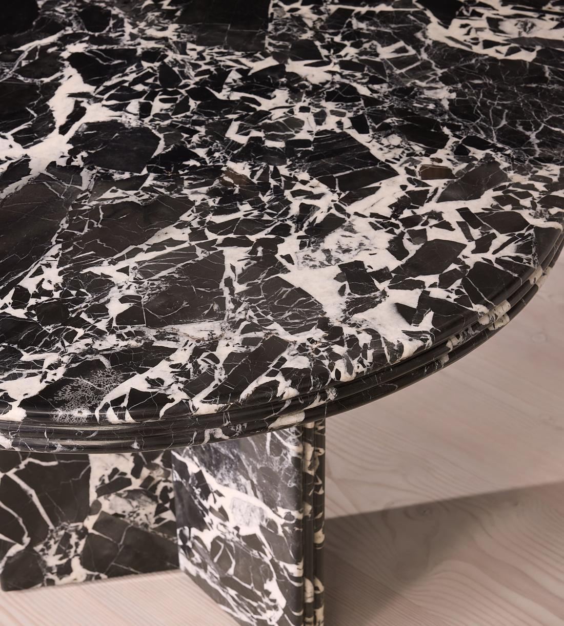 Rosaline Dining Table - Noir Grande Marble - Images - Image 5