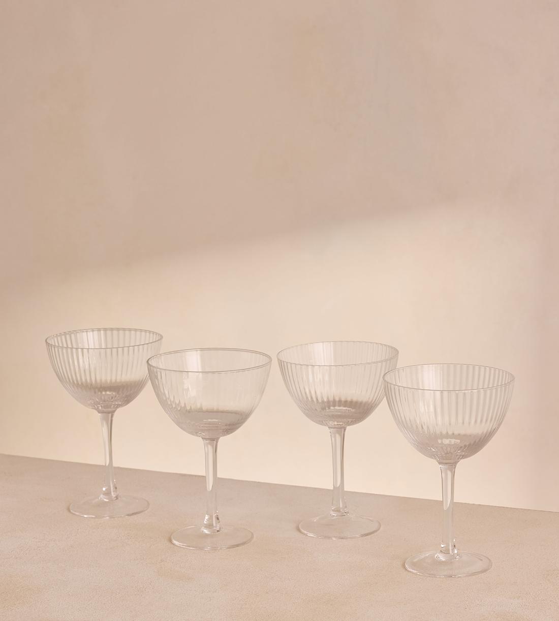 Fluted Champagne Coupe - Set of Four - Listing - Image 1