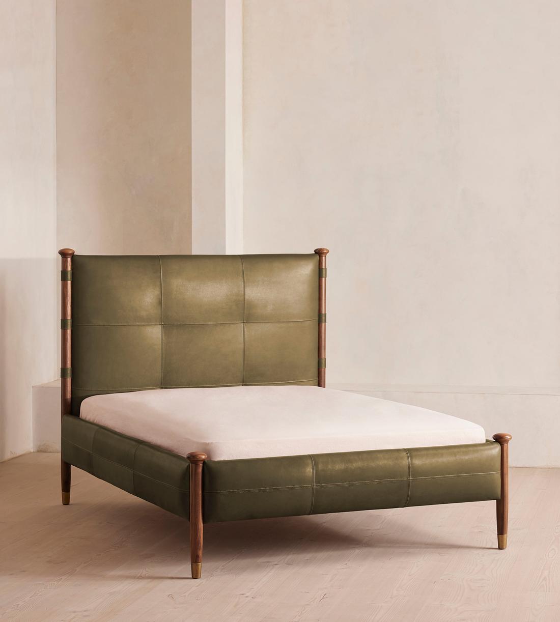 Paolo Bed - Super king - Leather - Moss - Listing - Image 1