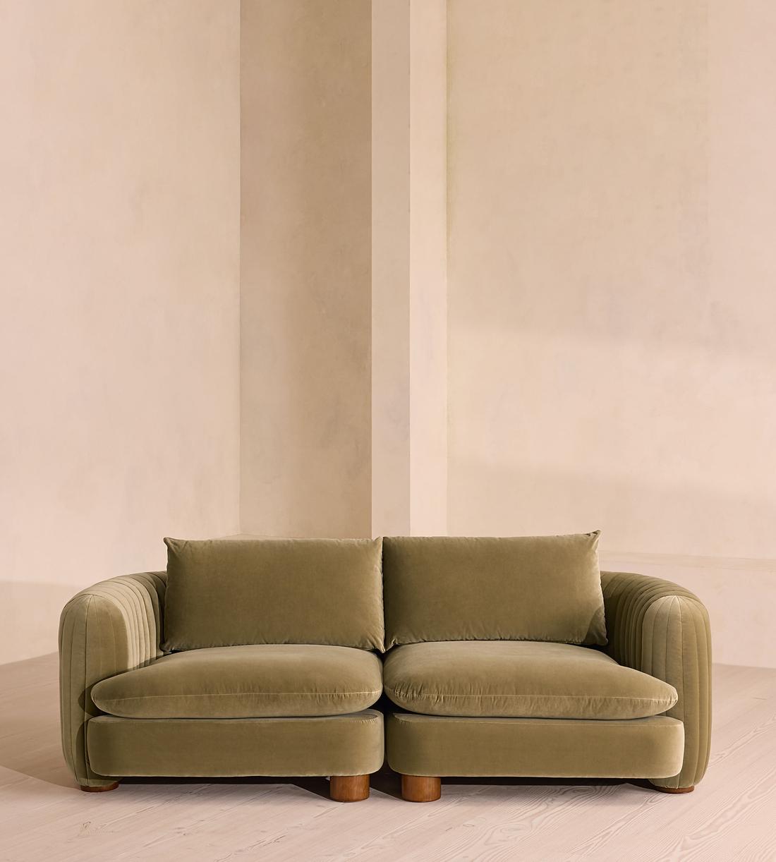 Vivienne Modular Sofa - Three Seater - Velvet Lichen - Listing - Image 1