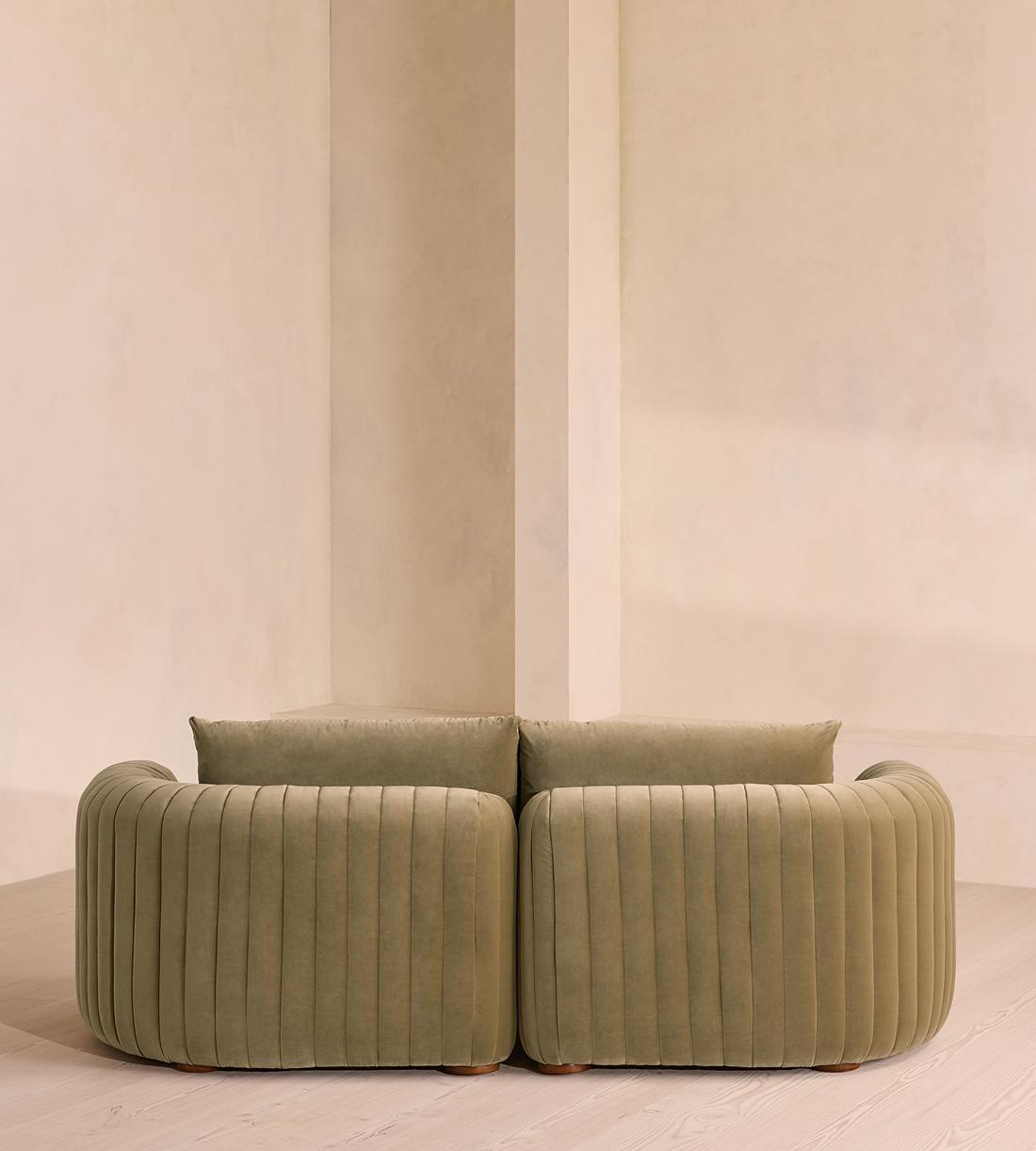Vivienne Modular Sofa - Three Seater - Velvet Lichen - Images - Image 4