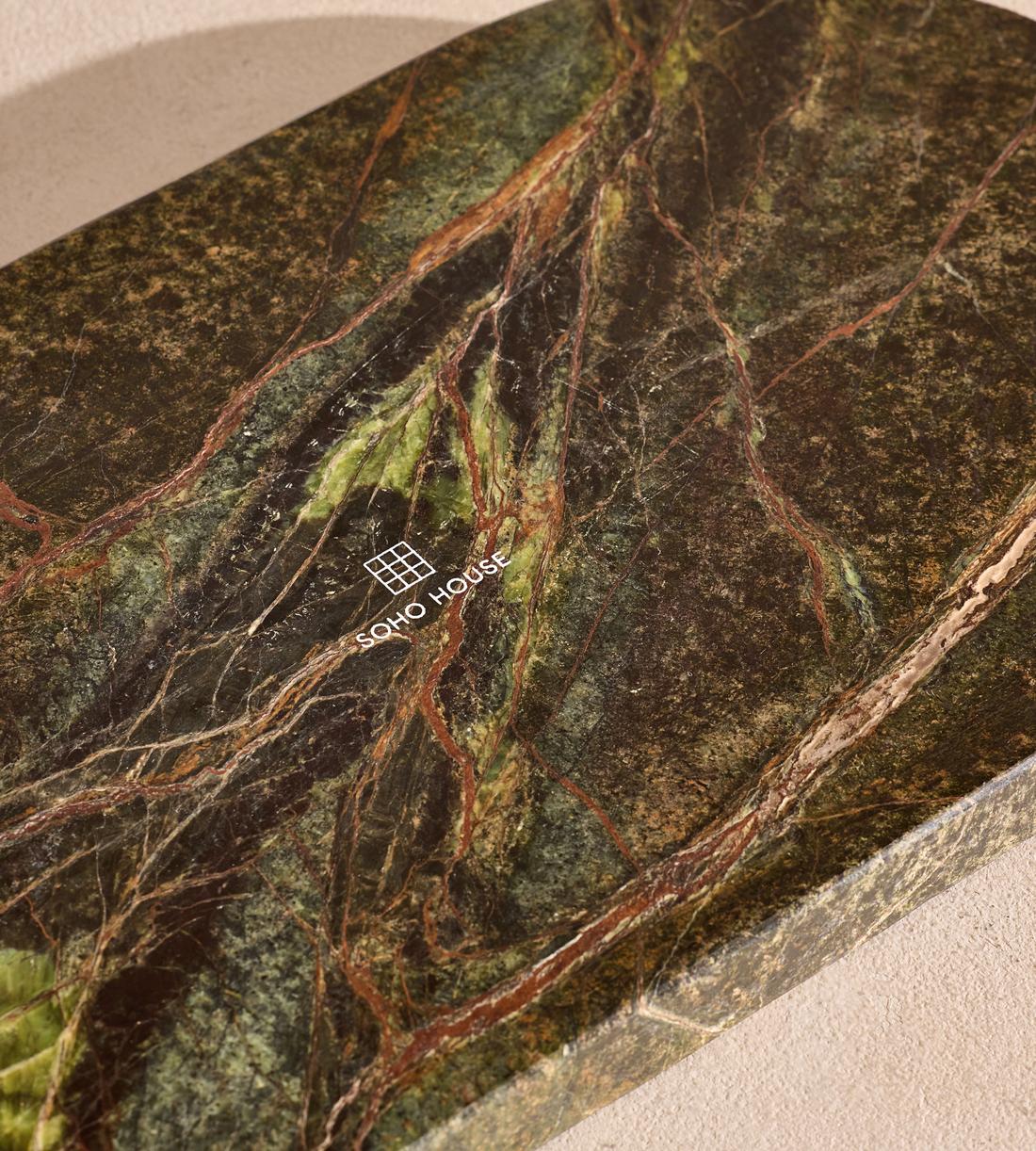 Astell Serving Board - Large - Forest Green Marble - Images - Image 4