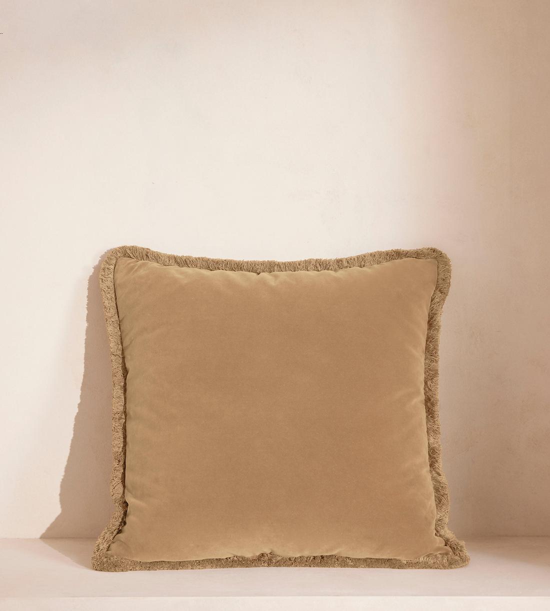 Margeaux Large Square Cushion - Camel - Listing - Image 1