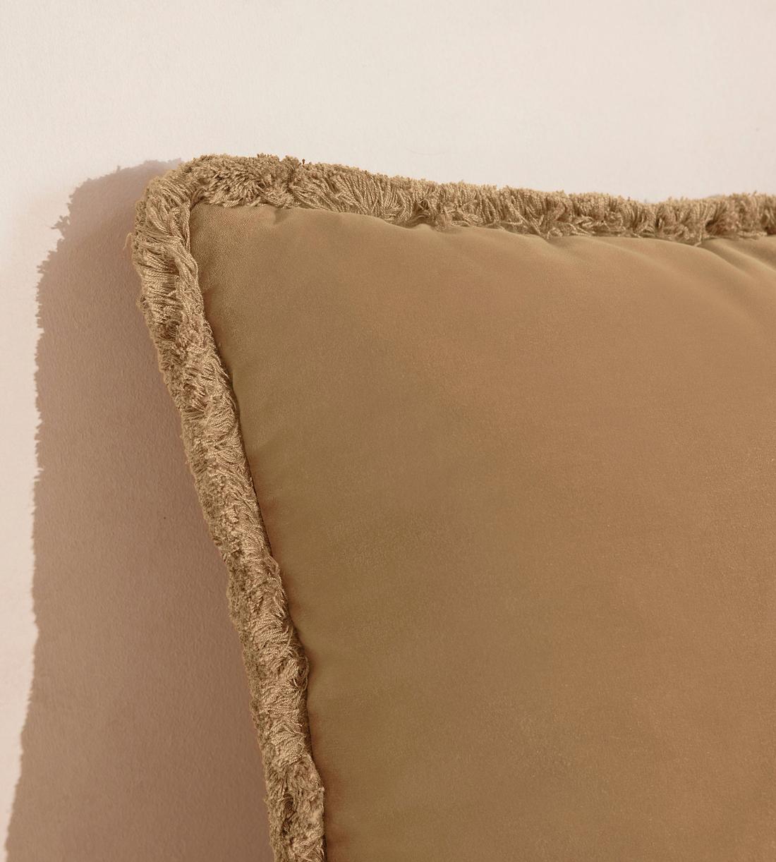 Margeaux Large Square Cushion - Camel - Images - Image 3