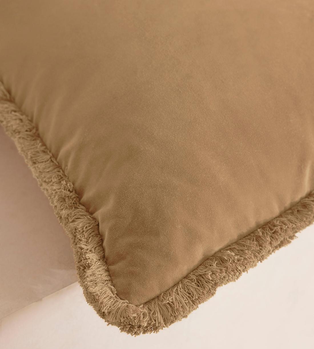 Margeaux Large Square Cushion - Camel - Images - Image 4
