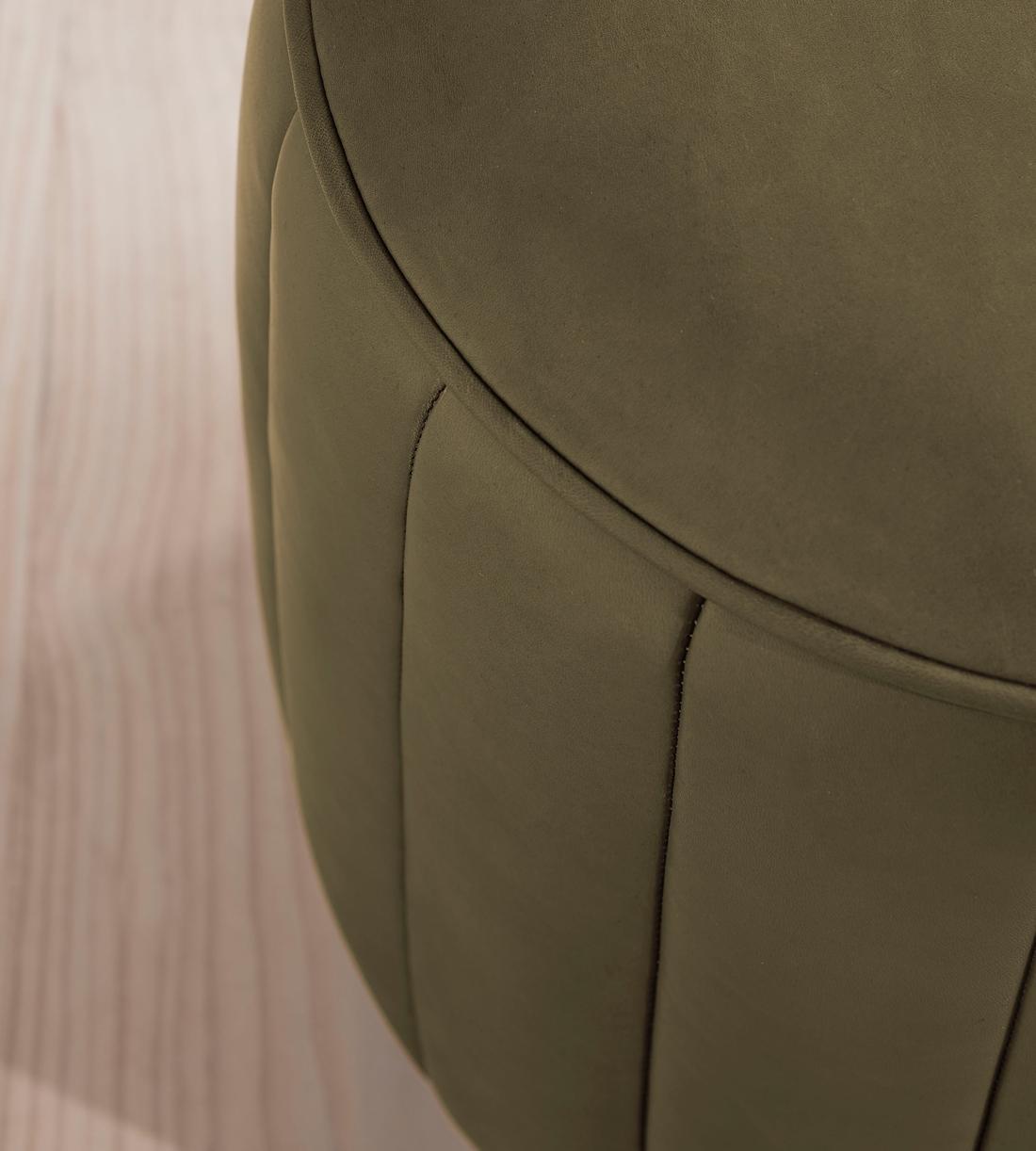 Romi Footstool - Moss Leather - US - Images - Image 3