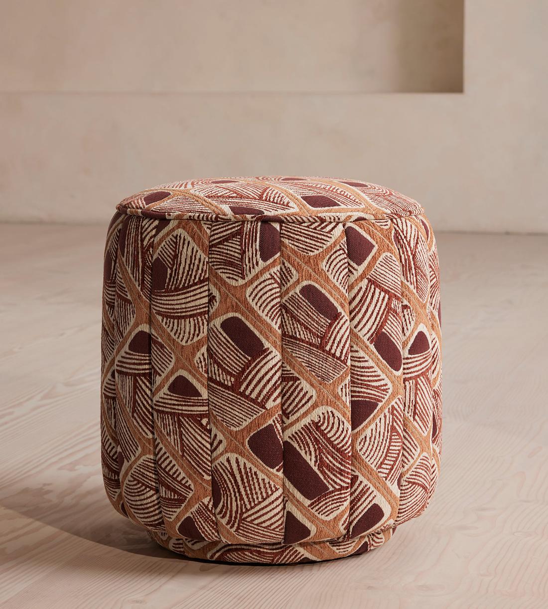 Romi Footstool - Akley Jacquard - US - Listing - Image 2