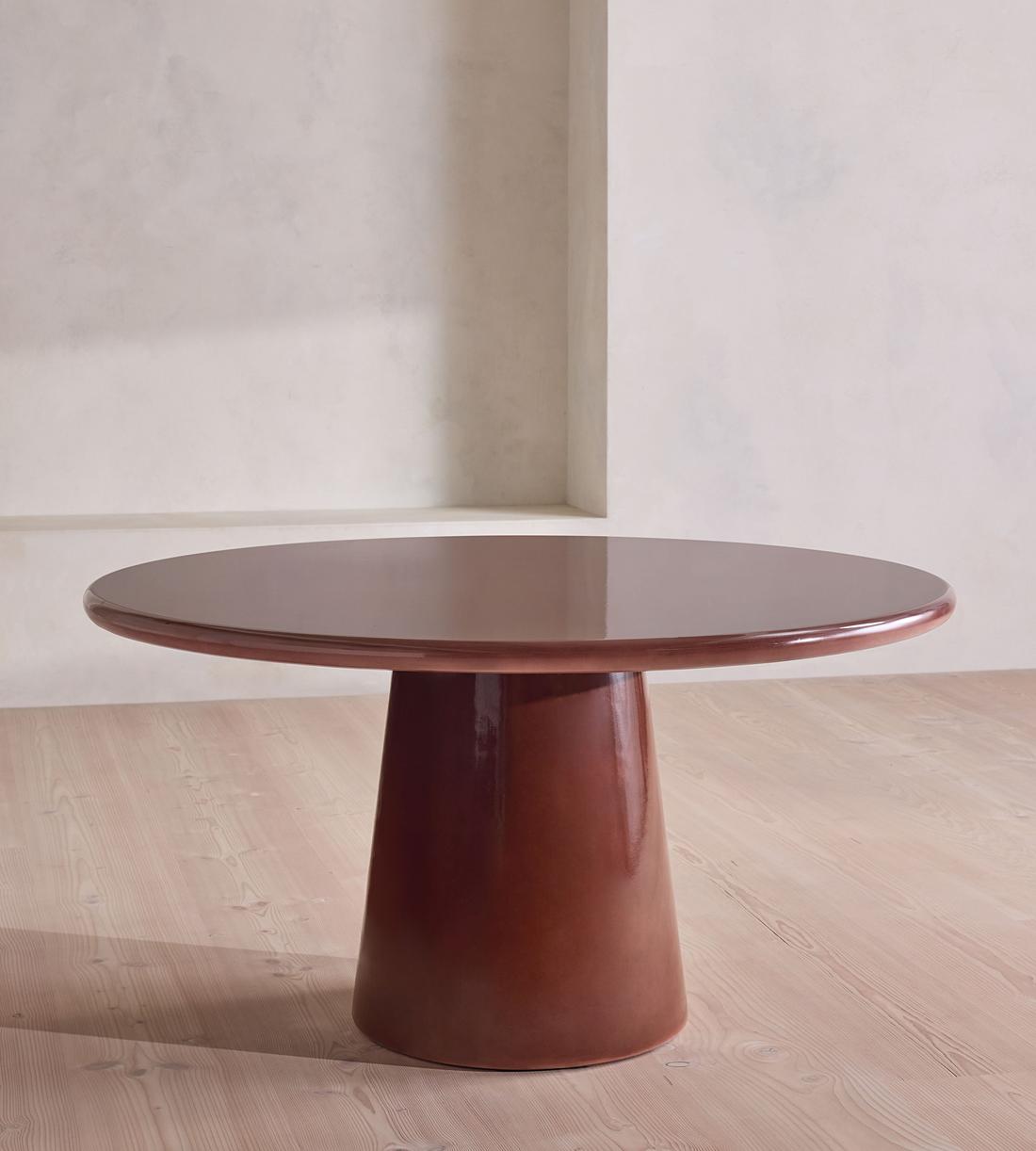 Reti Outdoor Dining Table - Large - Maroon - Listing - Image 4