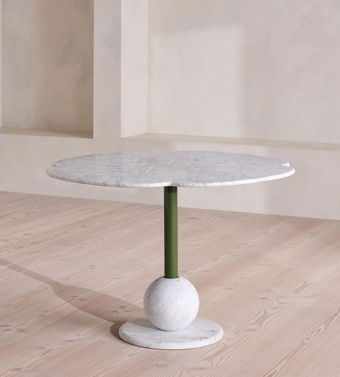 Vito Outdoor Dining Table - Carrara Marble - Listing - Image 3