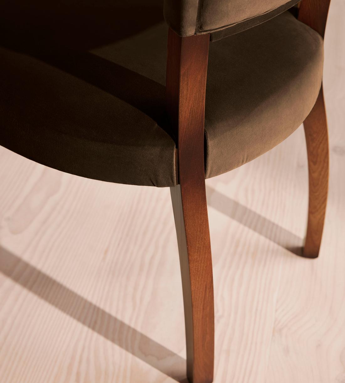 Pair of Molina Dining Chairs - Velvet - Chocolate - UK - Images - Image 7