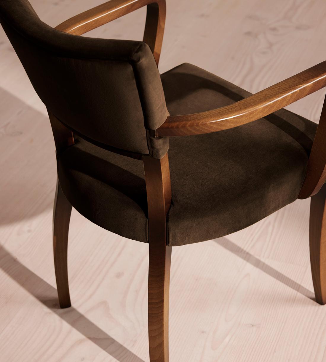 Molina Dining Armchair - Velvet - Chocolate - UK - Images - Image 7