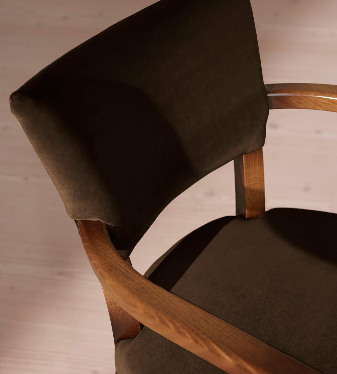 Molina Dining Armchair - Velvet - Chocolate - US - Images - Image 6