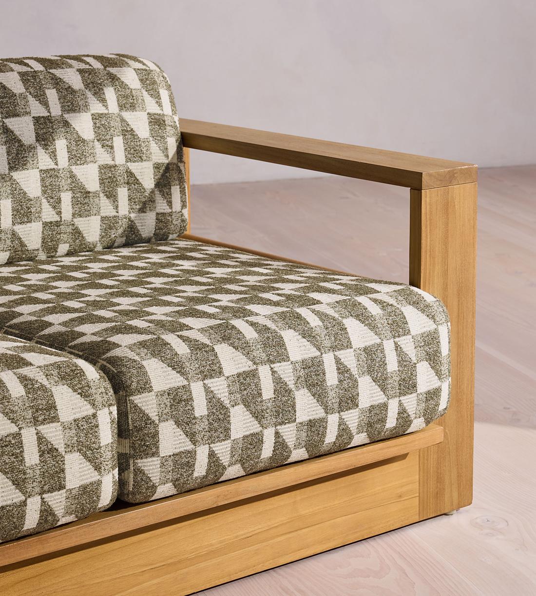 Madeira Outdoor - Three Seater Sofa - Geometric - Green UK - Images - Image 8