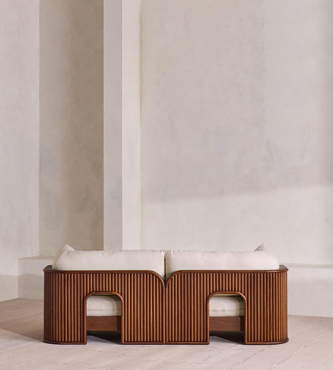 Odell Outdoor Three Seater Sofa - Off White - UK - Images - Image 8