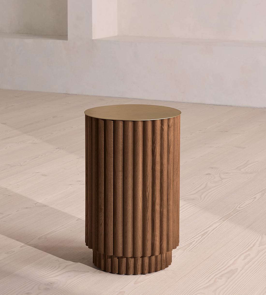Barrel Side Table - Dark Oak - Listing - Image 2