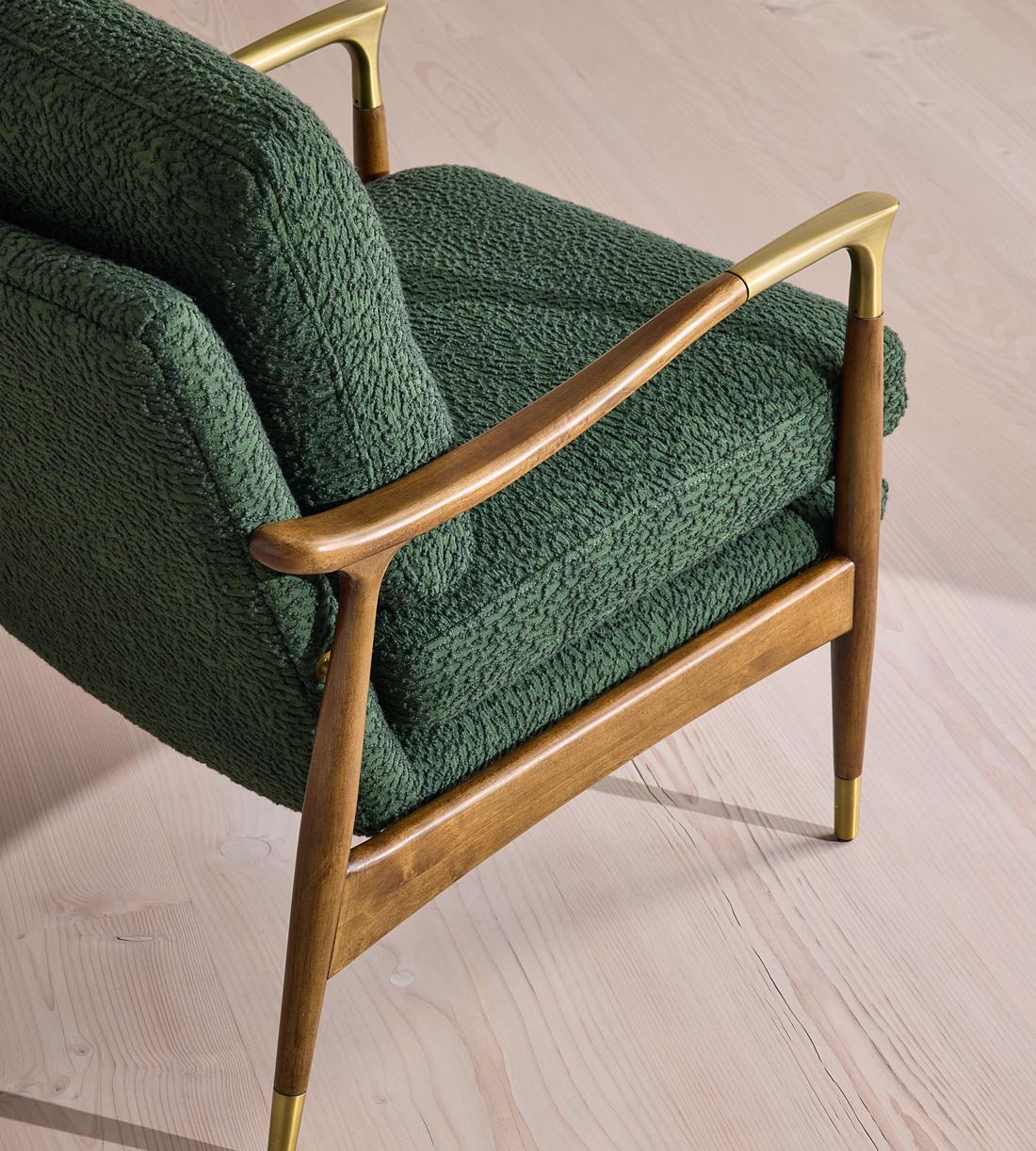 Theodore Armchair - Boucle Jacquard - Marine  - US - Images - Image 7