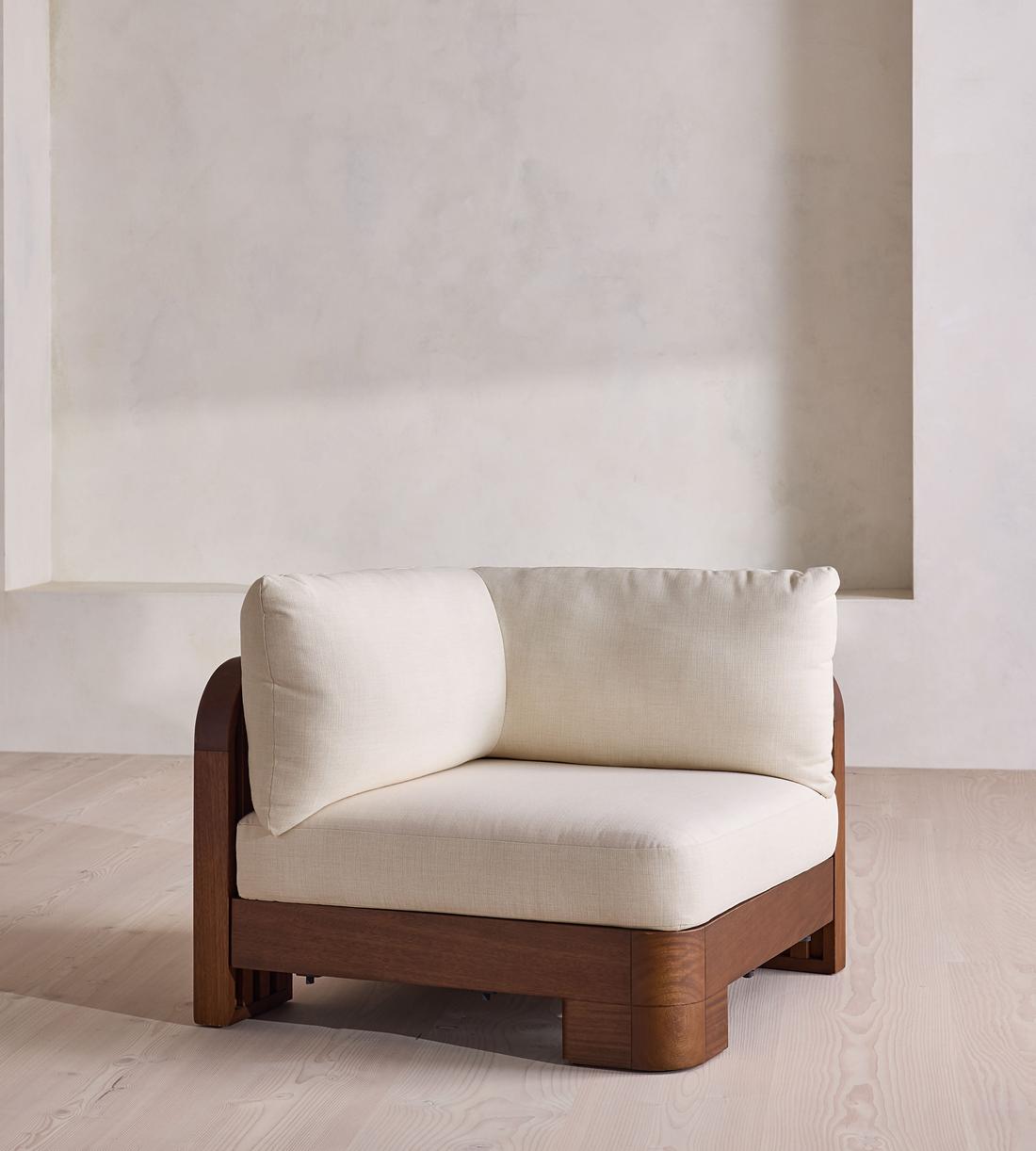 Odell Outdoor Sofa - Corner Module - Off White - UK - Listing - Image 2