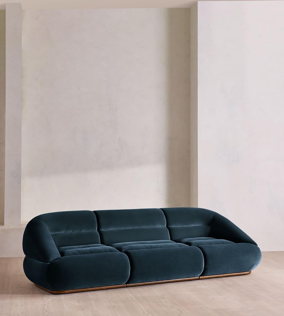 Edison Modular Sofa - Four Seater - Velvet - Royal Blue UK - Listing - Image 2