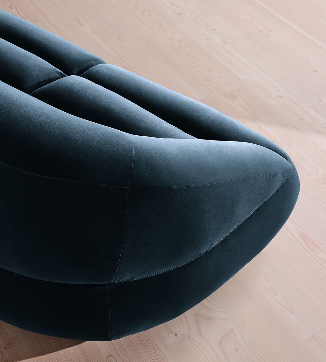 Edison Modular Sofa - Four Seater - Velvet - Royal Blue UK - Images - Image 5