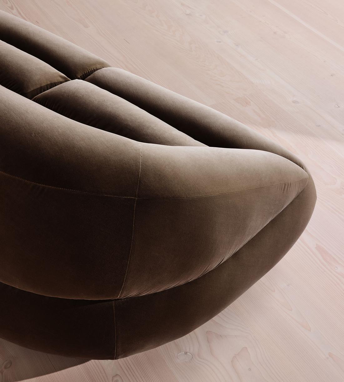 Edison Modular Sofa - Three Seater - Velvet - Chocolate US - Images - Image 5