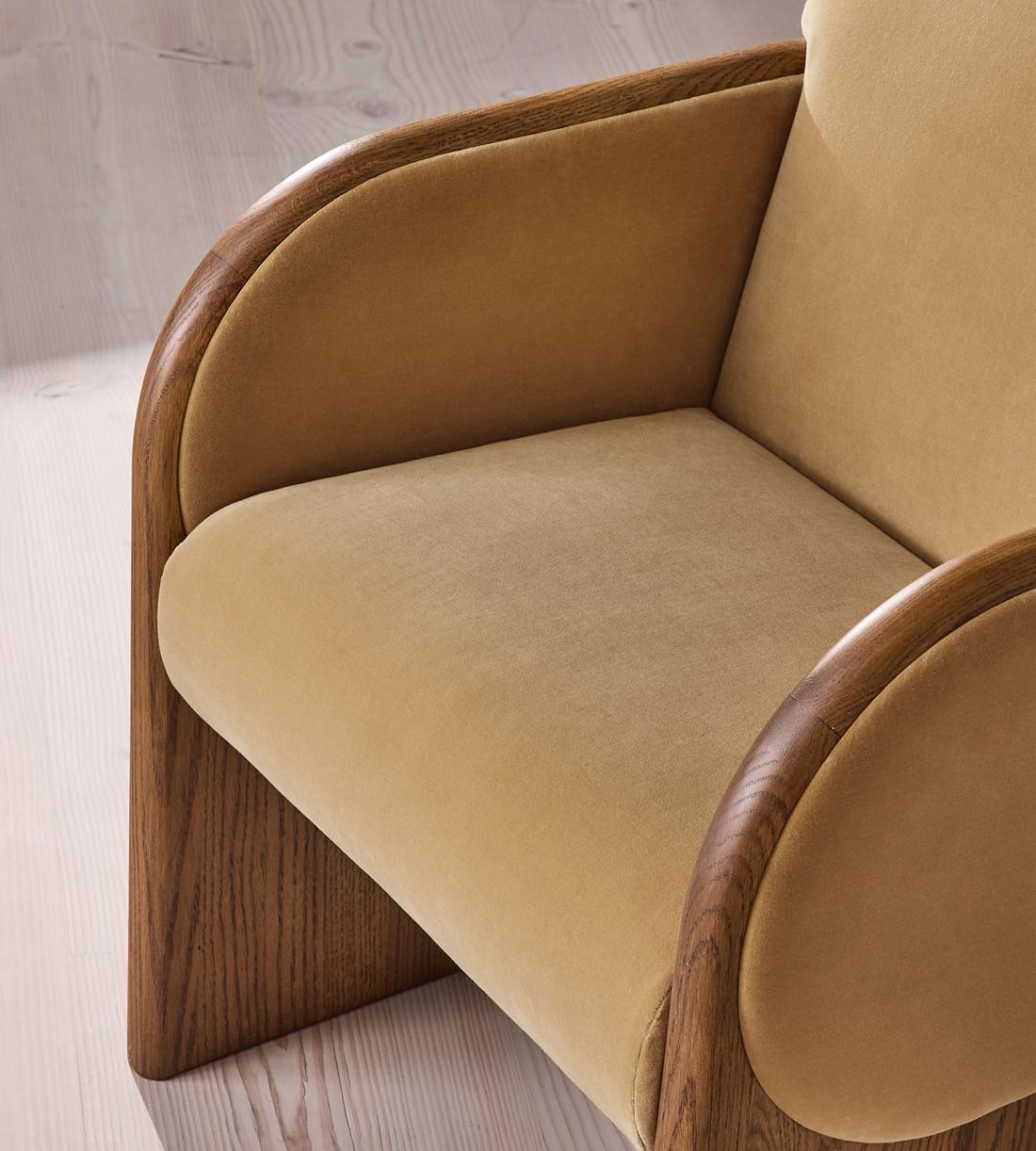 Eddie Dining Chair - Velvet - Camel - UK - Images - Image 8