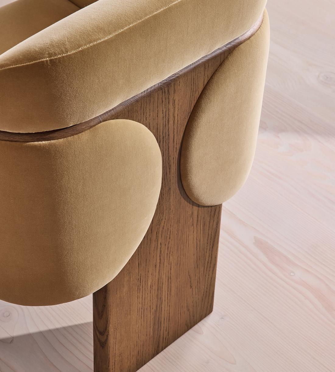 Eddie Dining Chair - Velvet - Camel - UK - Images - Image 9