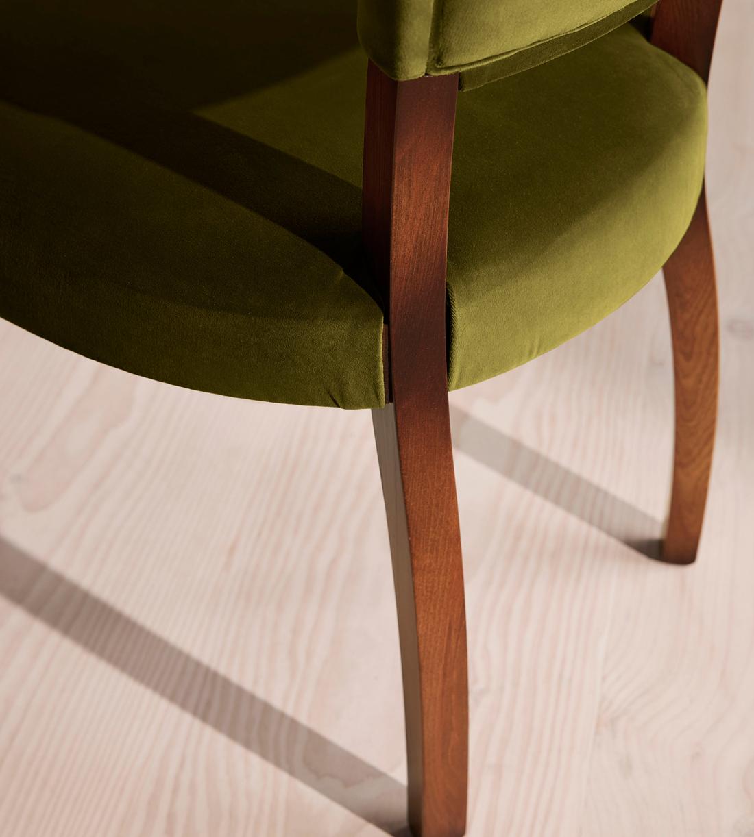 Pair of Molina Dining Chairs - Velvet - Olive - UK - Images - Image 7
