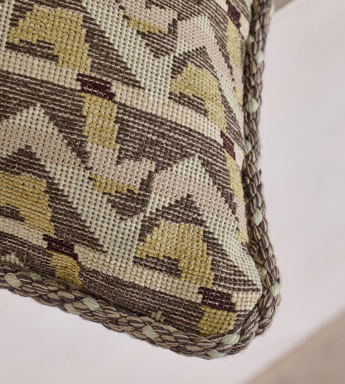Fulton Square Cushion - Sage - Images - Image 4