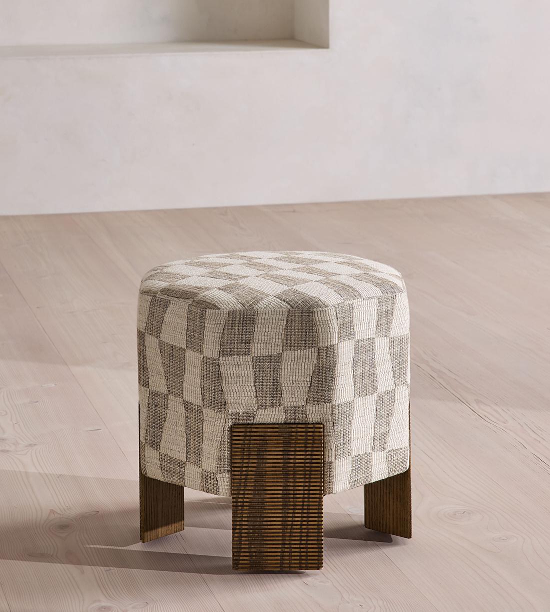 Alvin Footstool - Kimber Jacquard - US - Listing - Image 2