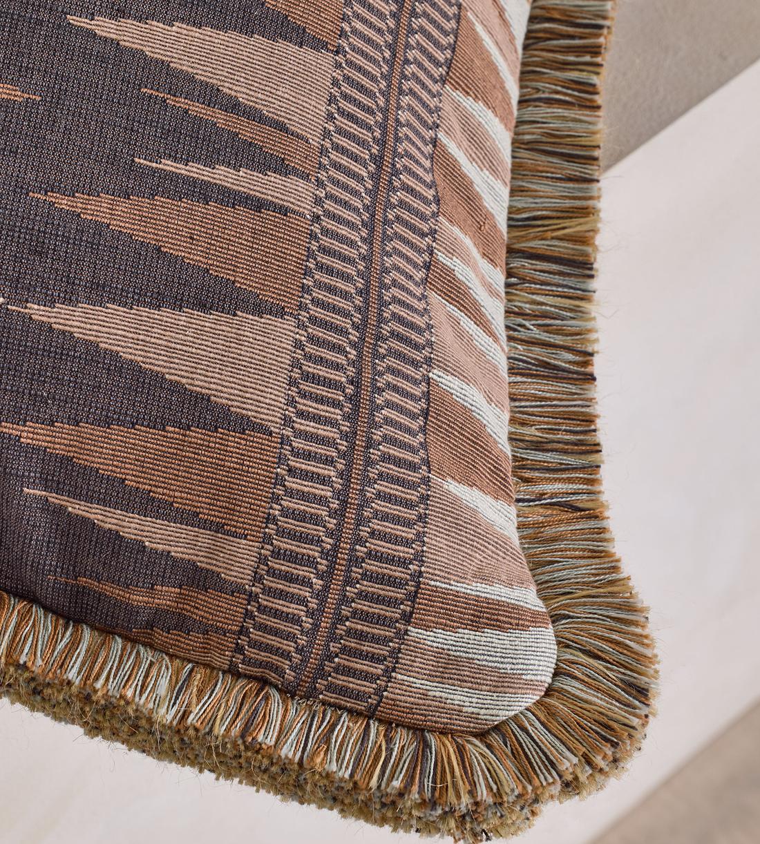 Irving Square Cushion - Rust - Images - Image 4