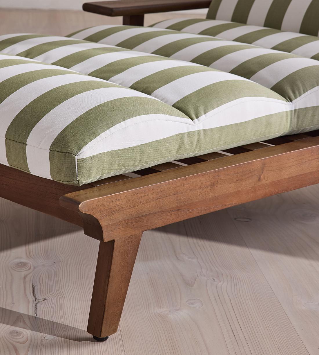 Ardingly Outdoor Chaise Lounger - Babington House Stripe - Images - Image 7